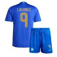 Fotbalové Dres Argentina Julian Alvarez #9 Dětské Venkovní Copa America 2024 Krátký Rukáv (+ trenýrky)